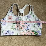 DKNY White Floral Sports Bra Size Medium Photo 6