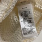 Madewell Crochet Knit V-Neck Sweater Tee in Vintage Ivory, Size Small Photo 9