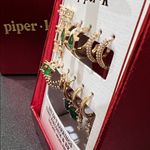 Piper K | Emerald Green Cubic Zirconia Earring Set Photo 8