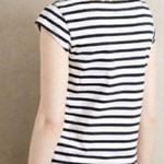 Anthropologie Meadow Rue Anthroplogie Palermo Blue White Striped Embroidered Blouse Photo 1