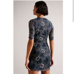 Ted Baker London Velvit Bodycon Dress 8 Floral Fitted Blue Cocktail Whimsigoth Photo 8