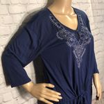 White Stag  3/4 Sleeve Tee Lacy Blue Med Photo 4