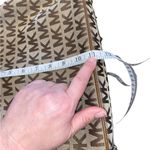 Michael Kors Jet Set brown & tan canvas Logo Tote Handbag satchel shoulder Purse Photo 14