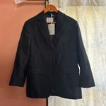 Everlane The ’80s Blazer Relaxed Structure Suit Jacket Black Three Button NWT 00 Photo 4