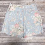 Ralph Lauren Linen Floral Pleated Shorts Button Up Short Sleeve Set Medium 12 Photo 11