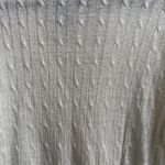 J.Crew NWT  Women’s Size M White Cable-Knit Fisherman V-Neck Cardigan Sweater Photo 2