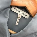 Weekend Stories Ria‎ Blouse in Blue Gray XXS Gray Photo 2