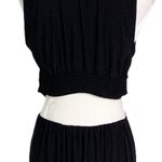 MISA Los Angeles  Athema Cutout Waist Sleeveless Maxi Dress Black Size L NWT Photo 11