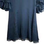 Keepsake‎ The Label Say You Will Chiffon Mini Dress In Navy NWT Large KX170121D Blue Photo 4