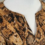 Alice & Trixie  Loose Fit Silk Snake Print Split Sleeve Blouse XS Photo 4