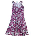 Disney  Parks Pink Purple Paisley Hidden Mickey Minnie Mouse Jersey Dress Size S Photo 2