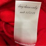 Alya Red Textured Rhinestone Neckline Peplum Top Cap Sleeves Party Dressy Glam Photo 7