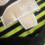 Michael Kors  Striped yellow neon and Black T-Shirt size small 60% cotton 40%poly Photo 1