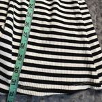 Hem & Thread  small women’s black white striped knit dress sleeveless scoop neck Photo 8
