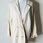 ZARA  Beige Crinkled Oversized Blazer Photo 1