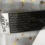 D&Y  Women’s Scarf metallic gold Dots Photo 3