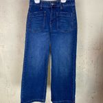 #135 BOUTIQUE Sidefeel Cropped Wide Leg Jeans Blue Size 6 Photo 5