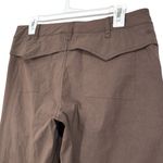 Athleta  Brown Hiking Utility Outdoor Bootcut Zip Ankle Pants Women's Size 10 Photo 8