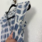 Veronica Beard  Zee Ikat Tiered Dress in Blue White 0 Photo 5
