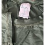 Kona Sol Women's UPF 50 Cropped Crewneck Long Sleeve Rash Guard -  Olive Green XL Photo 3