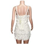 Tularosa Kimmy 3D Floral Appliqué Mini Dress, Ivory, Medium Photo 10