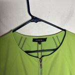 Lafayette 148 New York Green Sleeveless Cotton blend Dress Zip Up Size 16 Photo 5