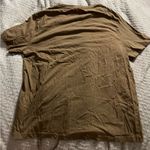 H&M US LG  V neck Coupe fitted light brown T shirt Photo 1