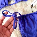 We Wore What Ruched Bandeau Bikini Sapphire Blue XS NWT Photo 6