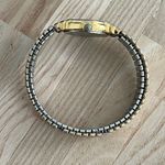 Seiko  Ladies Watch Gold Tone Stretch Bracelet Round White Dial Date Window Photo 3