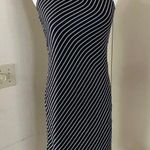 Japanese Caroll Black& White Striped Halter Neck Photo 3