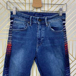 Levi's  Made &‎ Crafted 721 Embroidered Jeans Blue Photo 3