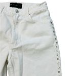 The Kooples  Studded Jeans Ankle White Statement Distressed Raw Hems Size 27 Photo 3