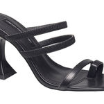 French Connection NEW!  Heels Black Strappy Sandals size 6.5 Photo 0