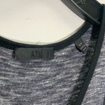 ATM Melange Henley Dress Sleeveless Midnight Steel Size S/P Gray Photo 8