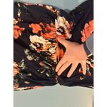 Jessekae Fall Maxi 3/4 Sleeve Maxi Swing Dress Designer Size Medium Black Photo 5