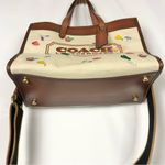 Coach Field Tote 30 Garden Floral Embroidery Shoulder Bag Photo 7
