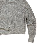 Free People Size L Large Knit Mock Neck Ribbed Baggy Oversized Sweater Crop Photo 1