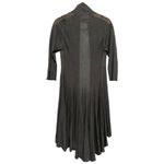 Line Women’s Size M Charcoal Gray Linen 3/4 Length Open Front Knit Cardigan Size M Photo 1