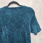 Carolyn Taylor  Green Chenille Granny Artsy Cozy Electric Preppy Sweater Top XL Photo 7