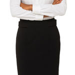 Eva Mendes New York & Company Collection Black Pencil Skirt w Back Slit. Size 12 Photo 0