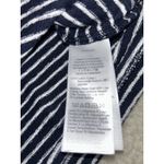 Madewell  Striped Elbow-Sleeve Henley Tee Knit Top Midnight Navy Size XL Photo 11