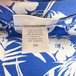 Avenue Plus Size 26 Shorts Blue White Hibiscus Floral Print Tropical 13 Inch 138 Photo 11
