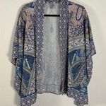 Anthropologie Bl-nk London Aletha Cropped Kimono One Size Bohemian Summer Photo 4