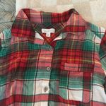 Red/Green/White Plaid PJ Set Red Size XS Photo 3