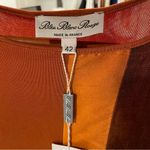 Vintage 90’s Bleu Blanc Rouge luxury linen blend 2 piece orange top pants NWT Size L Photo 2