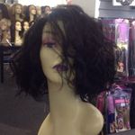 Human hair Bob Wig short curly wig Brown Photo 0