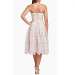 NADINE MERABI Olivia Strapless Lace Dress, Designer Luxury Medium (8) White, NWT White Photo 2