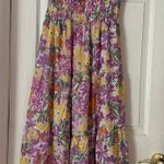 ASTR Florentino Sweatheart Neckline Midi Dress Pink Floral Size Small NWOT Photo 4