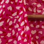 Pretty Little Thing  Pink Leopard Ruched Plunge Bodycon Plus Dress NWT Photo 6