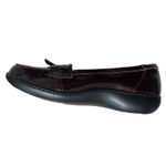Clarks Ashland Bubble Loafers 9xw Burgundy Patent Shoes Extra Wide Teacher New Photo 9